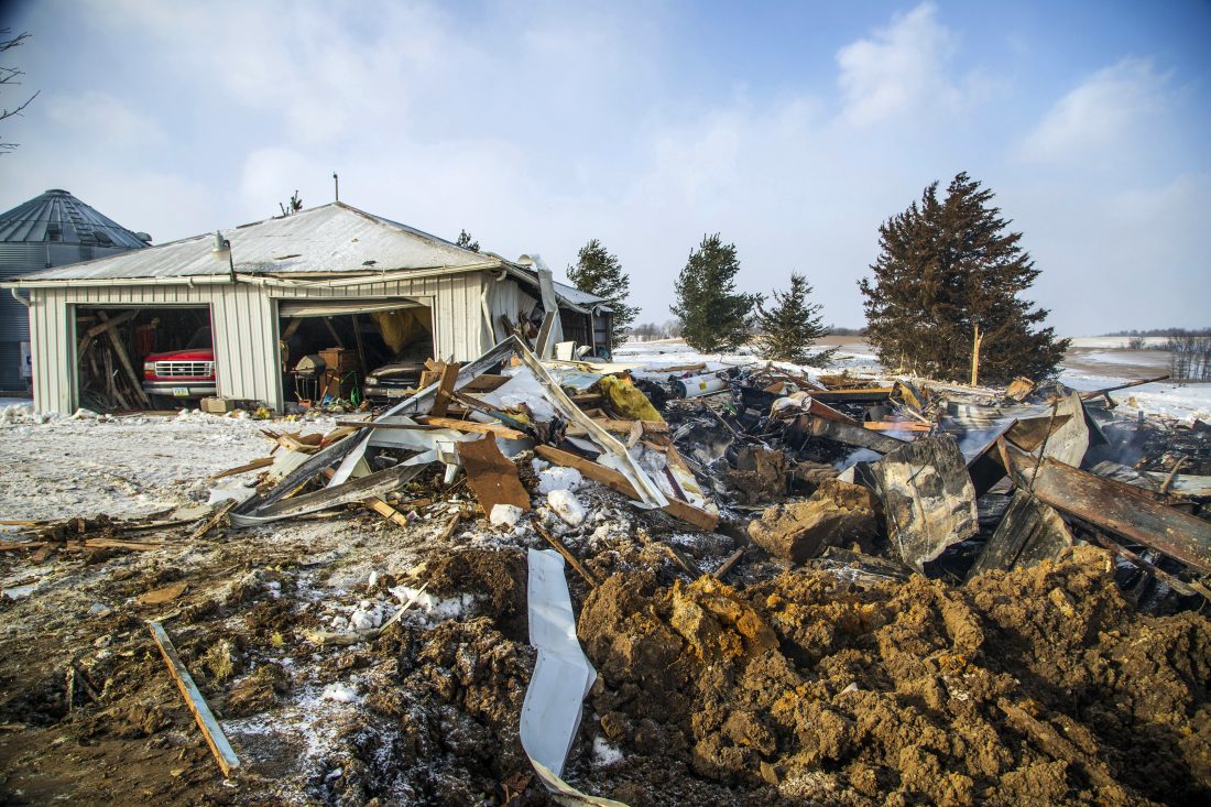Eastcentral Iowa farmer hurt, house leveled in explosion News